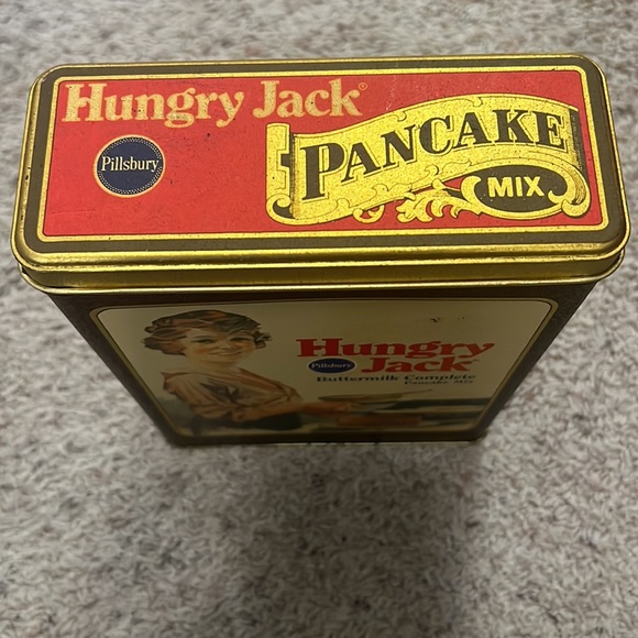 Vintage Pillsbury Hungry Jack Pancake Mix Tin - Picture 6 of 8